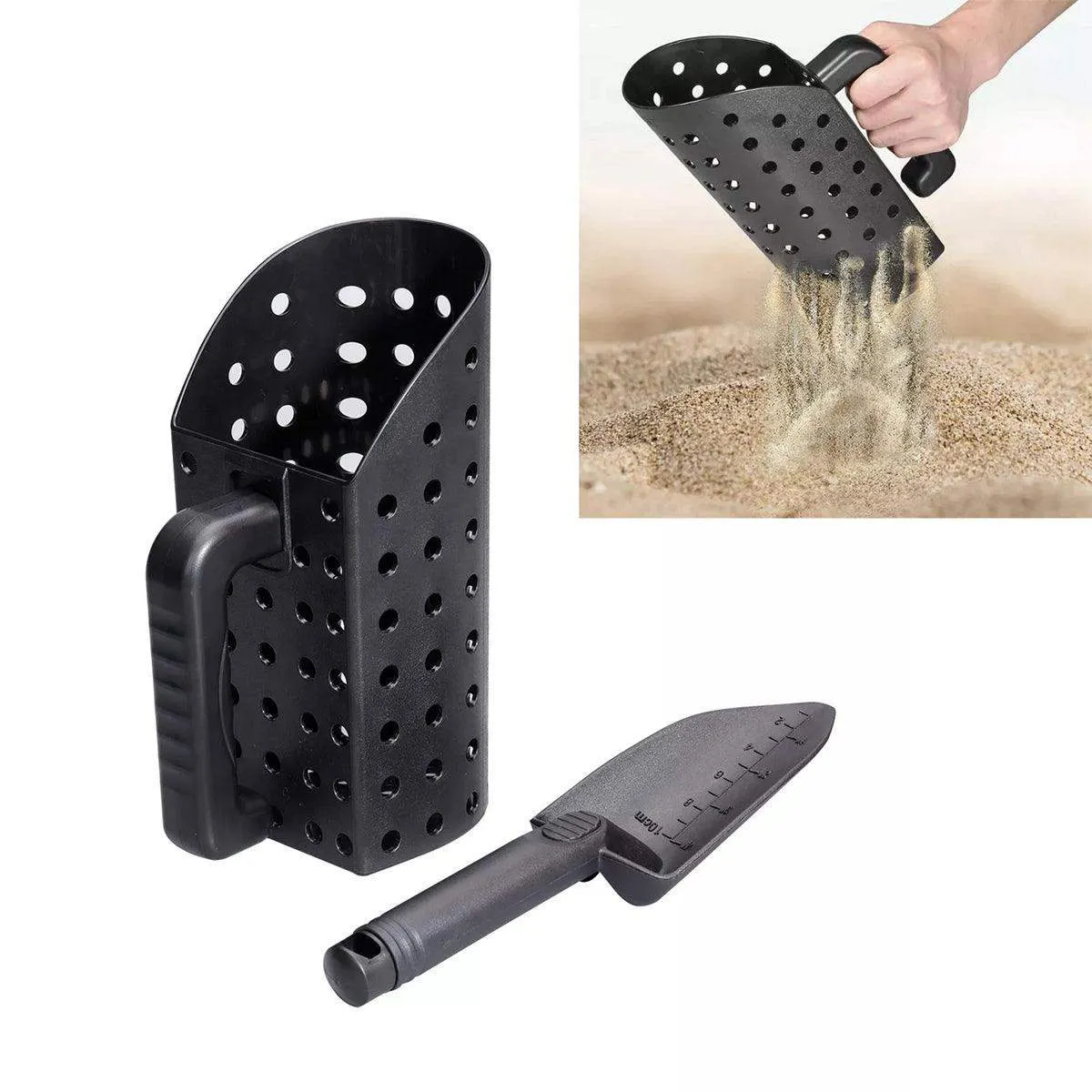 Multi-Use Sand Scoop Shovel Set for Beach or Cat Litter Cleaning