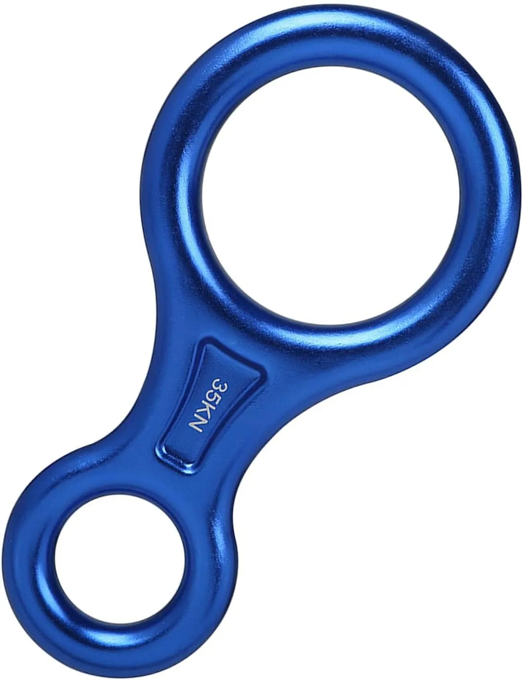 Multipurpose 35KN Fig 8 Belay Device Aluminum Climbing Descender Suitable for Outdoor Recreation Supports 8-13mm Rope