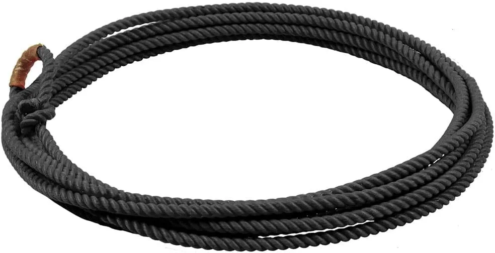 MUSTANG Little Looper Rope, Lightweight Durable Medium Lay Nylon Cowboy Lasso Rope for Outdoor Games, Roping & Horseback Riding Training