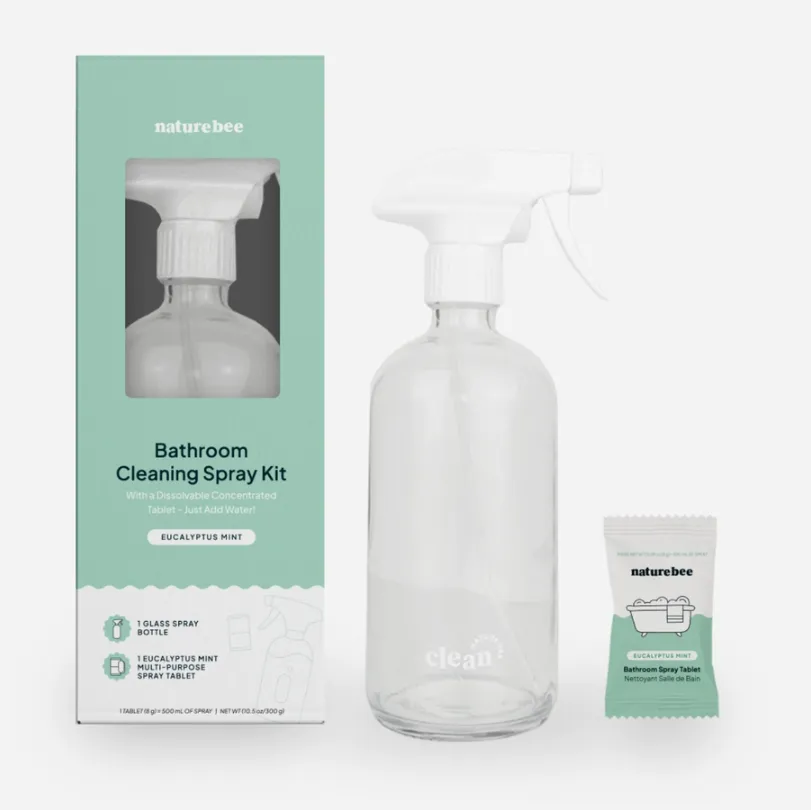 Nature Bee - Concentrated Bathroom Cleaner Refill Kit | Eucalyptus Mint