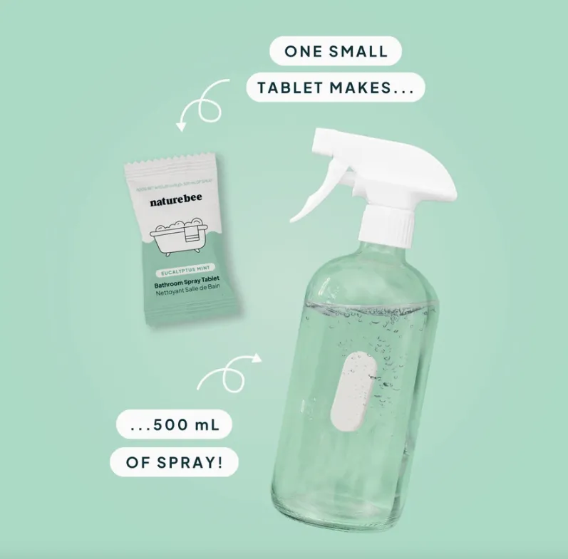 Nature Bee - Concentrated Bathroom Cleaner Refill Kit | Eucalyptus Mint