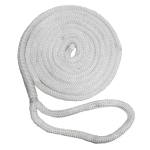 New England Ropes 5/8" Double Braid Dock Line - White - 40