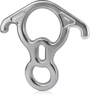 NewDoar 50KN 11000 LBF Rescue Figure,8 Descender Large Bent-Ear Belaying and Rappelling Gear Belay Device for Rock Climbing, Aerial Dance,Ziplining and Peak Rescue 7075 Aluminum Alloy