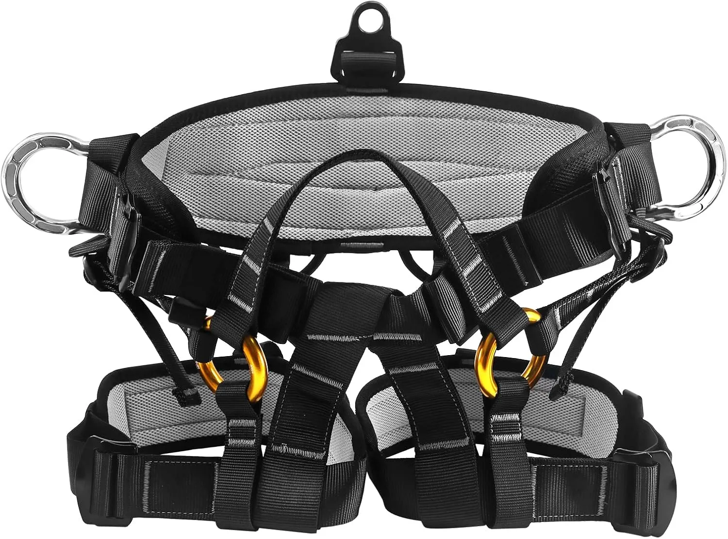 NewDoar Climbing Harness, Mountaineering Rock Climbing Harness, Half Body Harness for Rappelling Fire Rescuing Tree Climbing