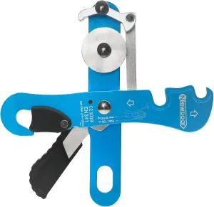 NewDoar Climbing Stop Descender Rappelling Belay for Ropes 10-12mm The Novices for Rescue & Arborist CE Certification