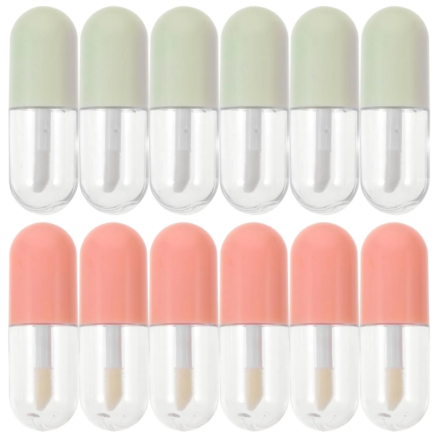 NOLITOY 20pcs Lip Gloss Empty Tube Balm Empty Container Lip Gloss Containers Lip Gloss Tubes Bulk Multipack Lip Gloss Tube Refillable Clear Squeeze Tubes Lip Gloss Tube Glowy Plastic