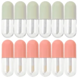 NOLITOY 20pcs Lip Gloss Empty Tube Balm Empty Container Lip Gloss Containers Lip Gloss Tubes Bulk Multipack Lip Gloss Tube Refillable Clear Squeeze Tubes Lip Gloss Tube Glowy Plastic