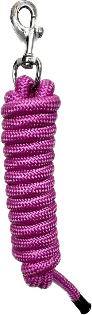 Nylon Braided 8" ft Long Lead Rope in Pink Color