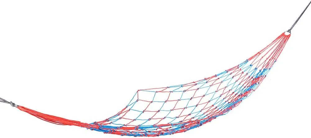 Nylon Mesh Hammock, Sturdy and Breathable Material, Supports Up to 352.7lbs, Lightweight and Portable, for Camping, Outdoor, and Beach Lovers
