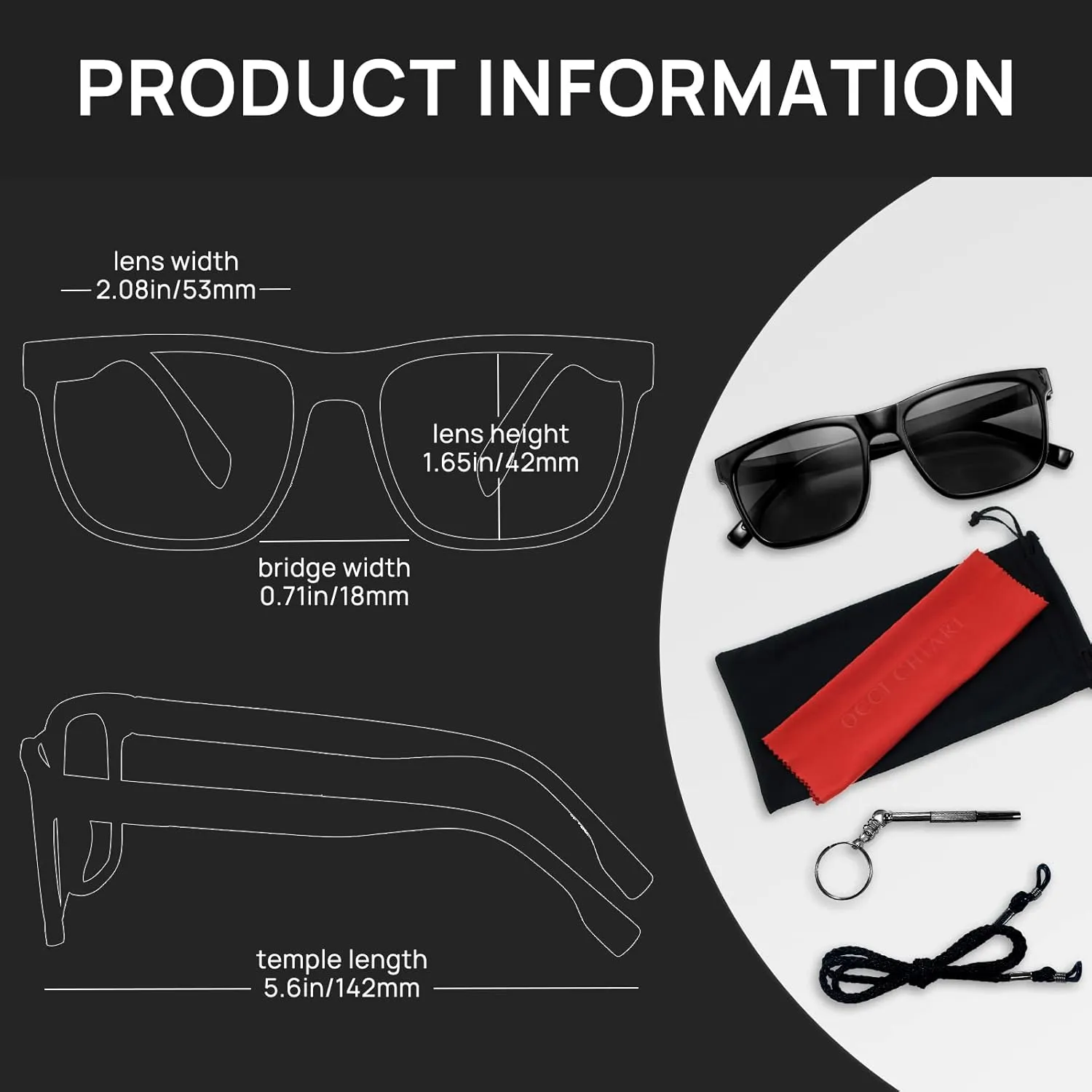 OCCI CHIARI Large Reading Sunglasses for Men Vintage Sun Readers Full Lens Reader 1.0 1.25 1.5 1.75 2.0 2.25 2.5 2.75 3.0 3.5