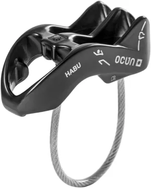 Ocun HABU Belaying and Rappelling Device | ATC V-Grooved Belay and Rappel Device for Rock Climbing | Assisted Braking Rappelling Descender