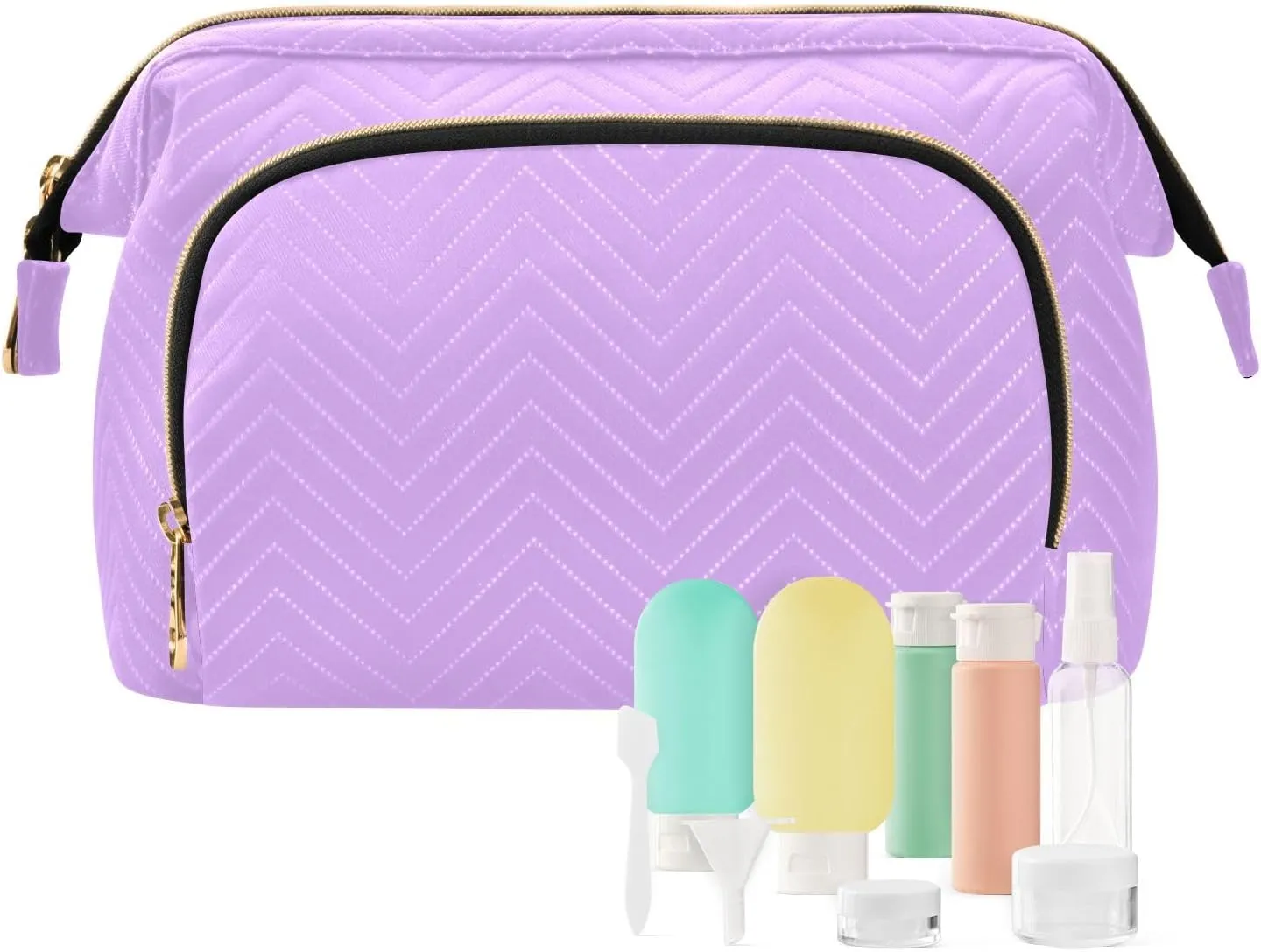 ODAWA Cosmetic Bag Mauve Large Women Makeup Bas Cosmetic Bags for Women for Purse