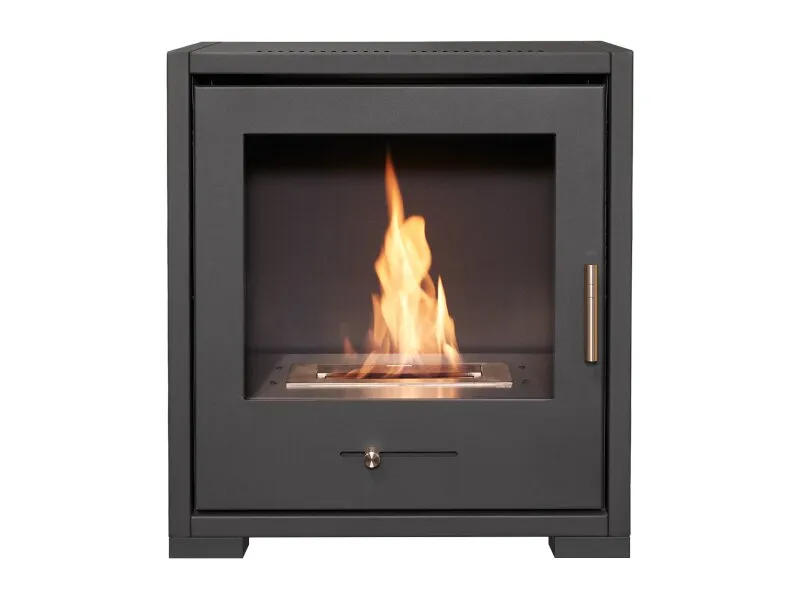 OKO S3 Bio Ethanol Stove in Charcoal Grey 3kW