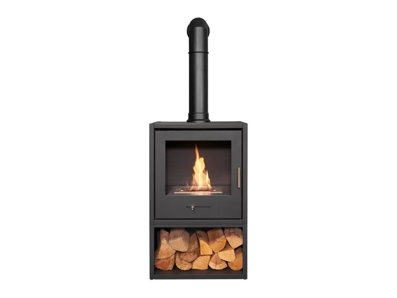 OKO S3 Bio Ethanol Stove in Charcoal Grey 3kW