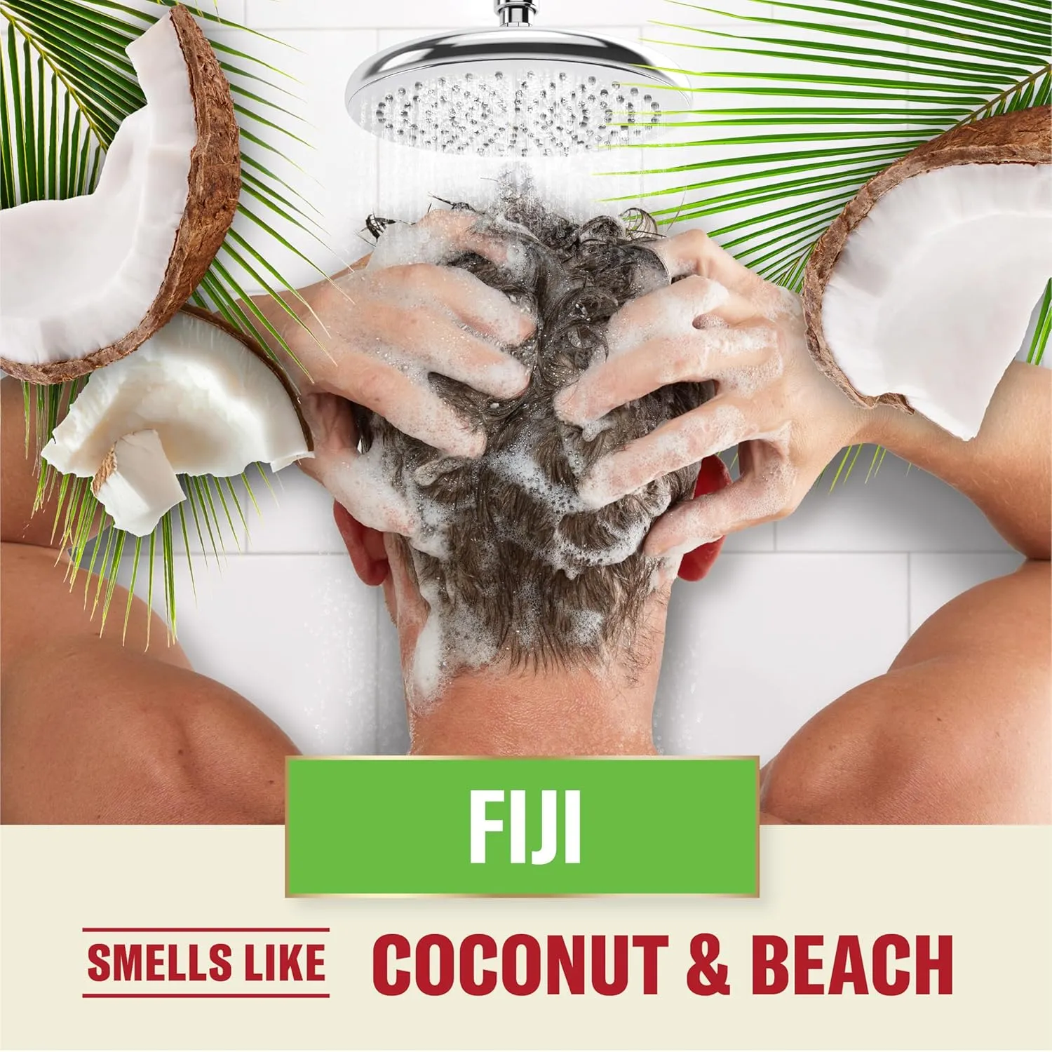 Old Spice Fiji 2-in-1 Shampoo and Conditioner Set for Men, Coconut & Tropical Wood Scent, Get Up To 80% Fuller-Looking Hair, Barbershop Quality, Fresh & Clean Hair, 21.9 Fl Oz Each, 2 Pack