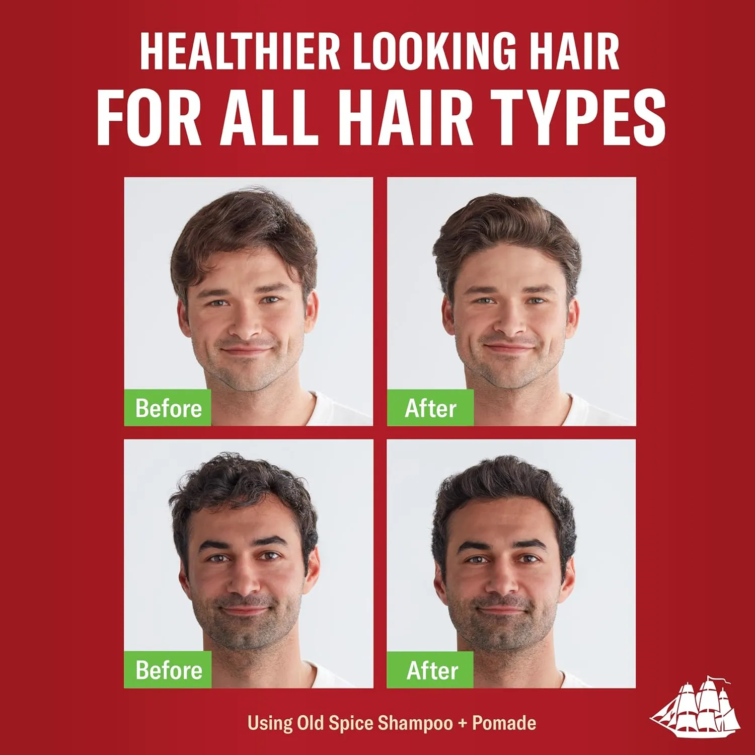 Old Spice Fiji 2-in-1 Shampoo and Conditioner Set for Men, Coconut & Tropical Wood Scent, Get Up To 80% Fuller-Looking Hair, Barbershop Quality, Fresh & Clean Hair, 21.9 Fl Oz Each, 2 Pack