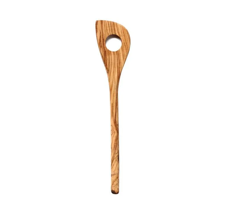 Olive Wood Spatula Long Handle Wooden Spoon Soup Spoon Solid Wood Non-Stick Pan Guard Spatula Household Cooking Spatula