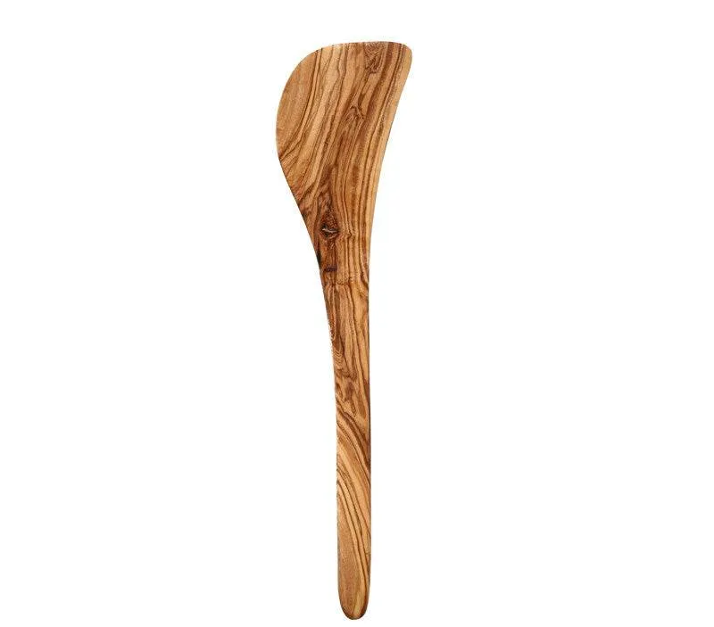 Olive Wood Spatula Long Handle Wooden Spoon Soup Spoon Solid Wood Non-Stick Pan Guard Spatula Household Cooking Spatula