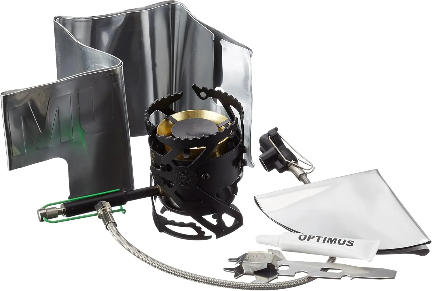 Optimus Polaris Optifuel Stove, Liquid or Canister Fuel type, Camping, Backpacking, Emergency Preparedness, Durable Metal Construction