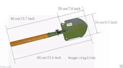 Original Chinese Military Shovel Survival Tool WJQ-308