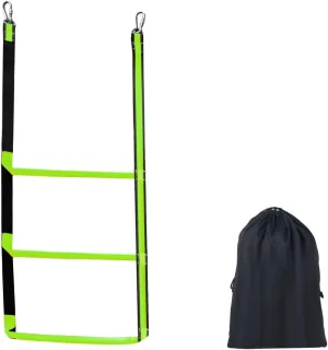 ORLANG 3/4/5 Step Boat Rope Ladder,Heavy Duty Marine Rope Ladder,Portable Boarding Rope Ladder, Boat Ladder for Inflatable Boat, Kayak, Motorboat, Canoes,Include Storage Bag (Green)