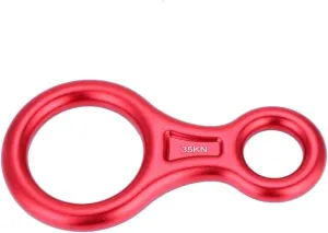 OUKENS 35KN Figure 8 Descender,Figure 8 Word Rope Descender Rappel Ring Rock Climbing Rescue Gear Fall Arrester