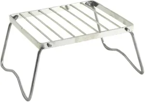 Outdoor Camping Portable Folding Burner Stove Stand Bracket Holder BBQ Grill, Stainless Steel Folding Barbecue​ Grill Camping Grill Bracket Cooking Rack for Backpacking, Hiking, Picnics, Fishing