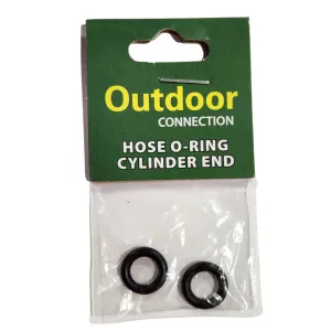 OUTDOOR CONNECTION GAS HOSE ORING 12MM CYLINDER END PACK 2