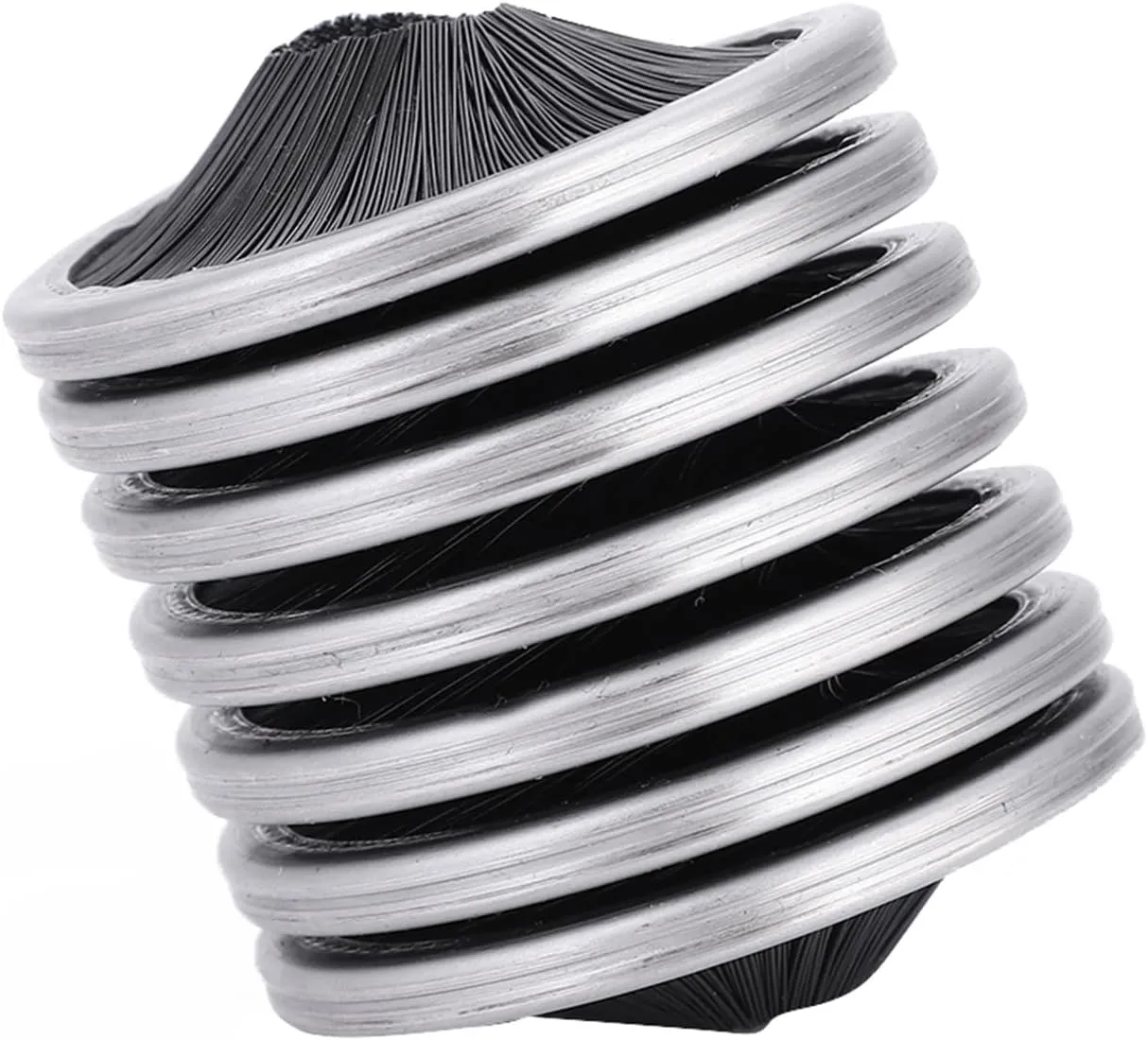 Outdoor Rock Climbing Rope Cleaning Brush Stainless Steel Nylon Rope Washing Tool Equipment for Climbing Enthusiasts Material Black Size 55x50mm