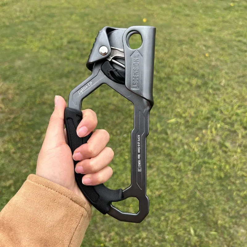 Outdoor Rock Hand Ascender - 8-12mm Rope Access for Climbing, Rescue, and Caving