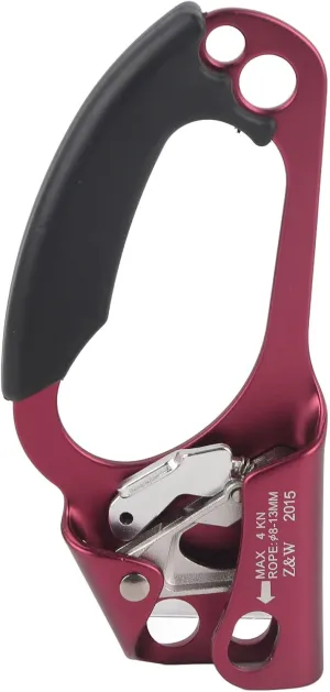 Outdoor Sports Rock Climbing 4KN Right Hand Ascender Device, Ergonomic Mountaineer Handle, Easy One Hand, with Aluminum Alloy Material, for High Altitude s