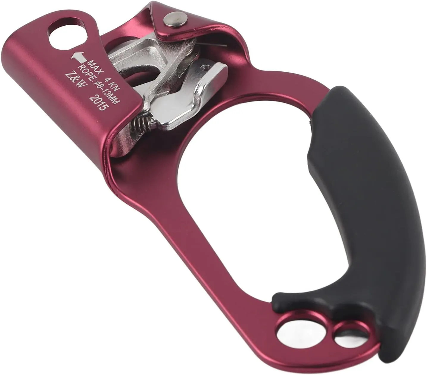 Outdoor Sports Rock Climbing 4KN Right Hand Ascender Device, Ergonomic Mountaineer Handle, Easy One Hand, with Aluminum Alloy Material, for High Altitude s