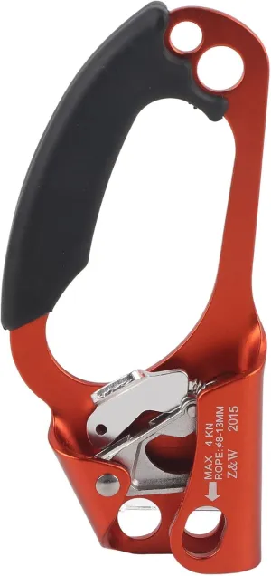 Outdoor Sports Rock Climbing 4KN Right Hand Ascender Device, Mountaineer Handle Ascender, Ergonomic Design, Easy to Operate, Aluminum Alloy Material, for High Altitude