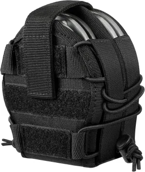 Oval Double Handcuff Holster Pouch, Open Top Handcuff Case, Law Enforcement Cuff Holder for Duty Belt/MOLLE Tactical Vest
