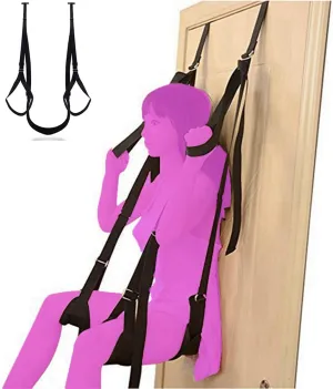 Over The Door Sex Swing for Adult Couples Heavy Duty Sex Swivel Swings Fetish Frequent Flyer Door Swing Sex Pure Romance Adult Sex Furniture Bedroom Toys Gaming for Couples Adults Sweater