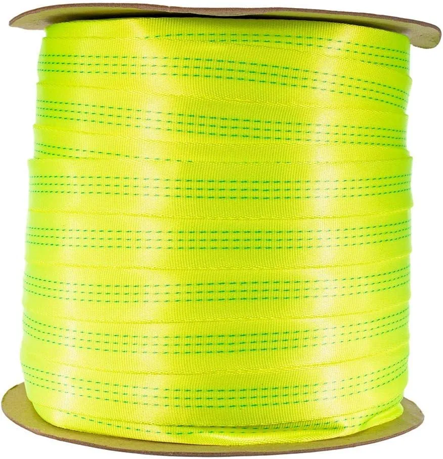 Paracord Planet Tubular Webbing 1 Inches – Heavy Duty Nylon/Rescue Harnesses Work Great for Outdoors (1 Yard - Black)