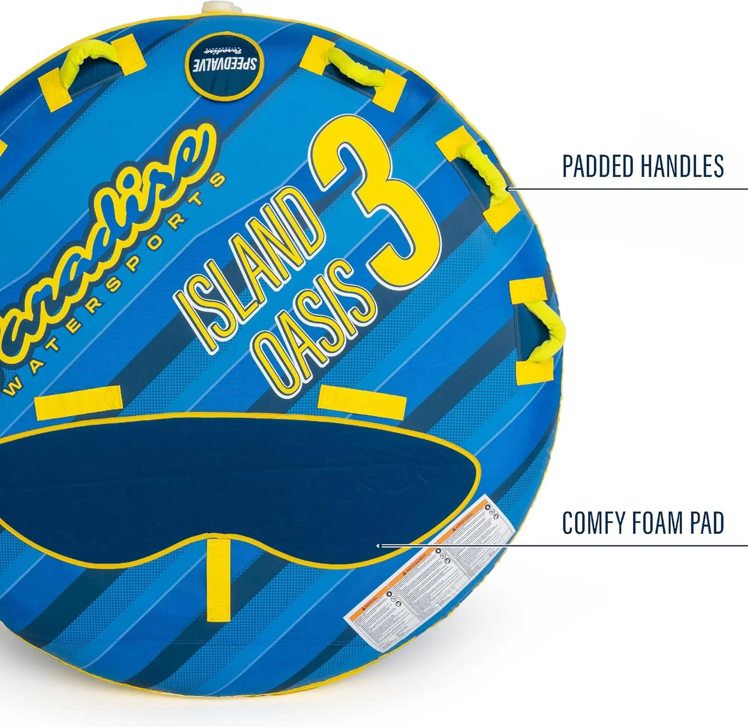 Paradise Water Sports - Oasis Towable Tube for Boating - 1 and1-3 Riders
