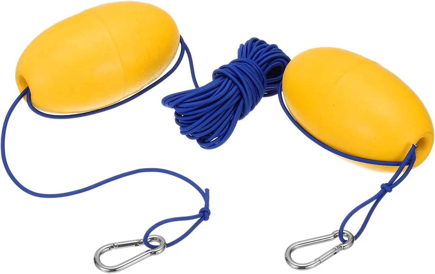 PATIKIL Float Rope Tow Line, Heavy Duty Buoy Ball Float Leash with Stainless Steel Hook Drift Rope Marker Buoy Float Rope for Fishing Drift Jet-Ski Kayak