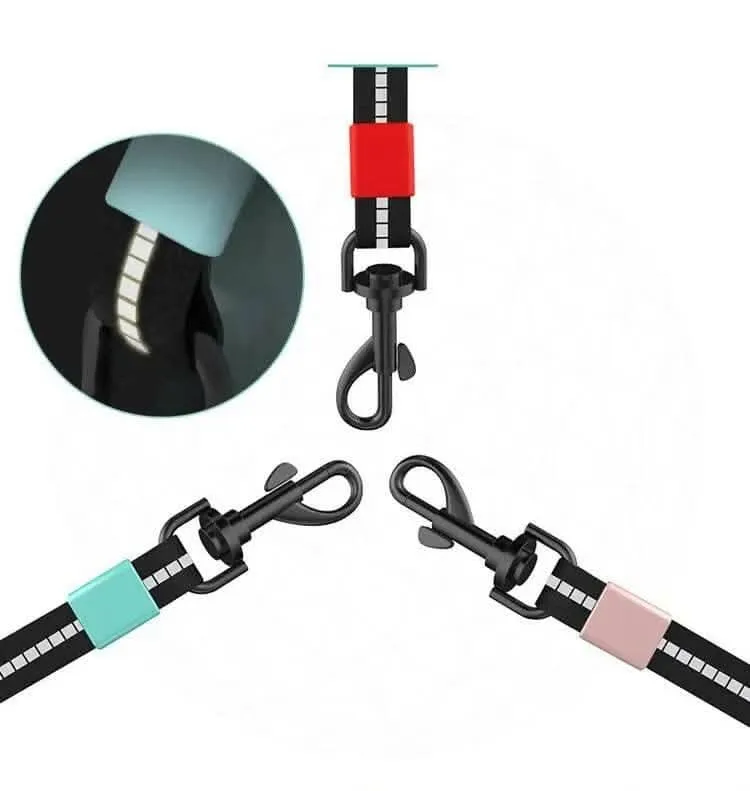 PetGains PGMA Nylon Telescopic Traction Rope (Sky Blue)