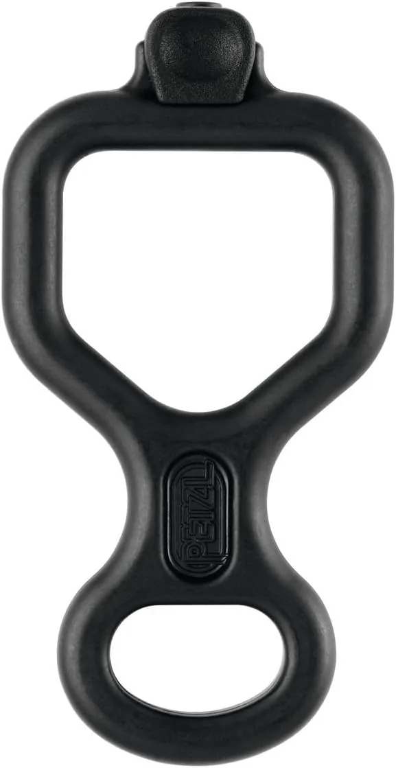 PETZL HUIT ANTIBRULURE Descender - Figure 8 Descender with Anti-Burn Grip for One or Two Rope Strands While Rappelling
