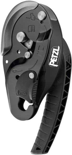 PETZL - I'd L Descender/Belay Device, Black, Large