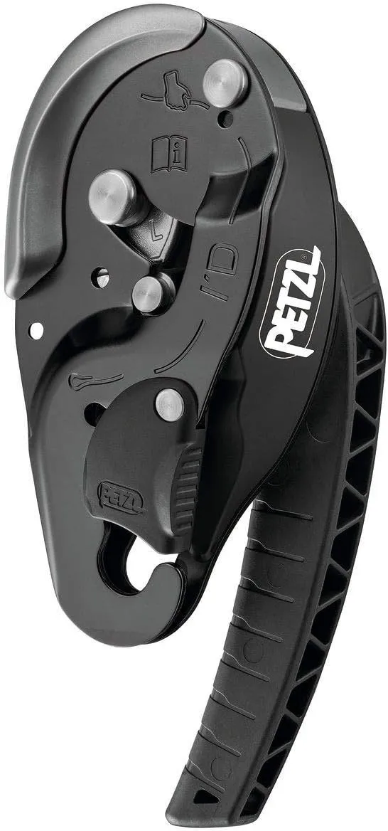 PETZL - I'd L Descender/Belay Device, Black, Large