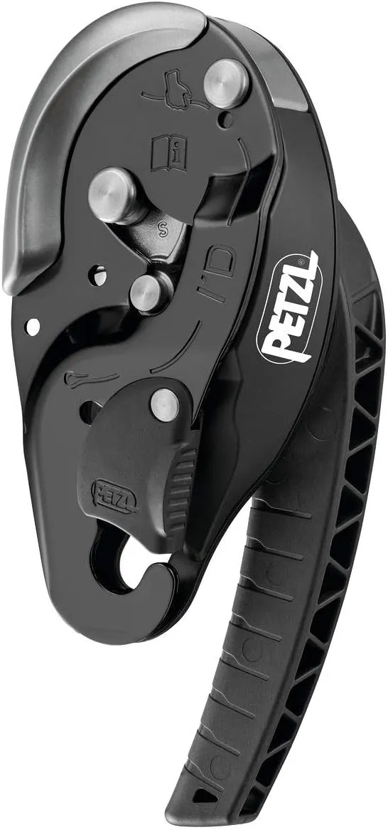 PETZL - I'd S Descender/Belay Device, Black, Small