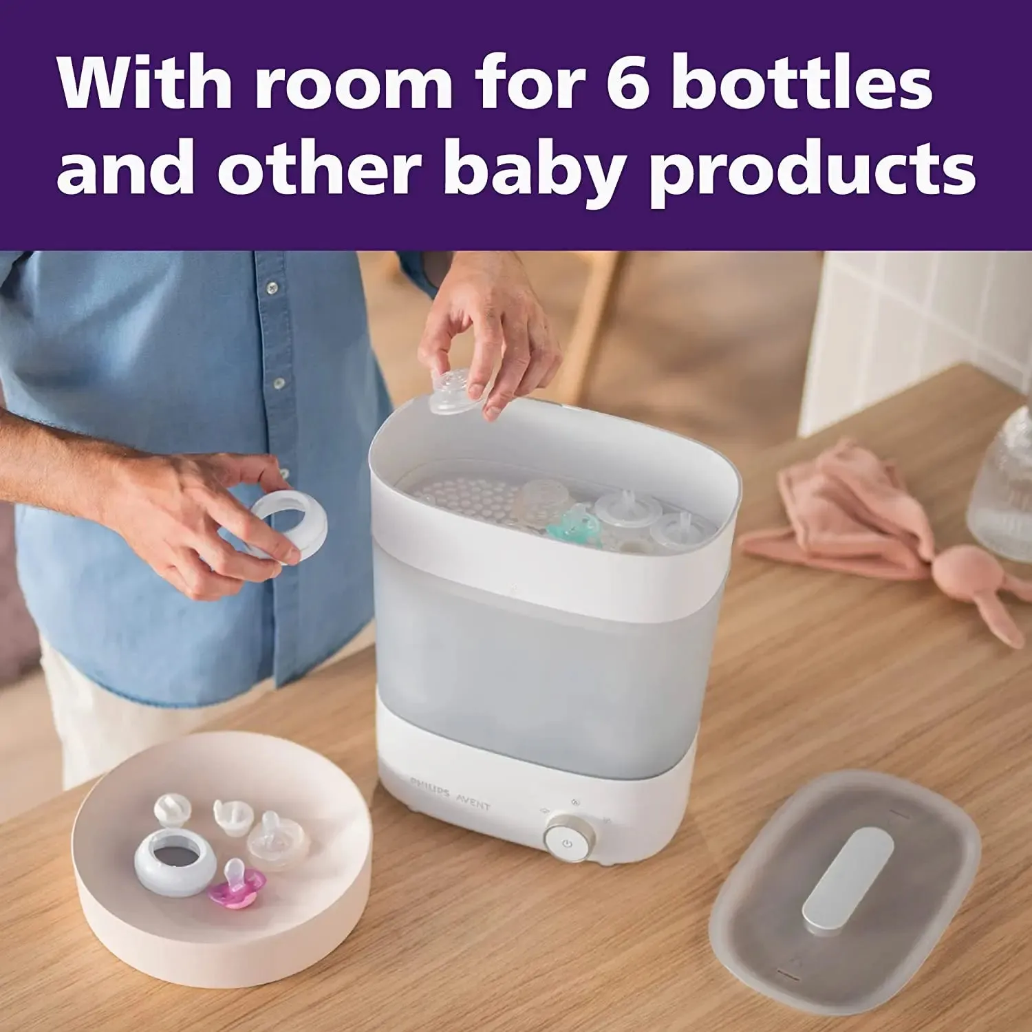 Philips AVENT Premium Baby Bottle Sterilizer with Dryer, SCF293/00