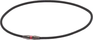 Phiten Metax Necklace Extreme Standard - Durable Polyester Rope, Permeated with Metax for Sports, Gym, Athletics with Stainless Steel Snap Clasp for Men and Women, Black 20 inch