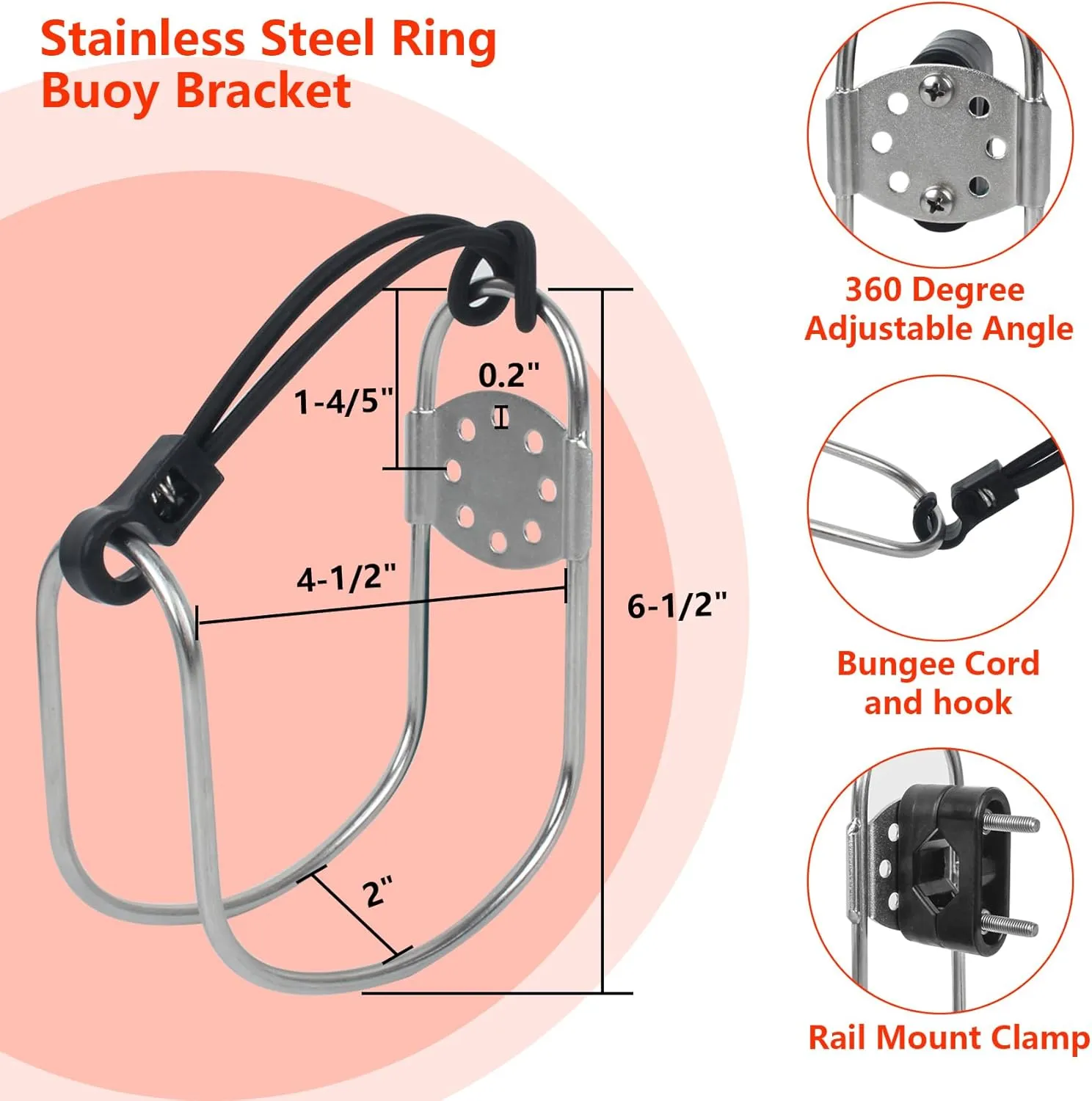 Pool Life Ring,23" and 28" Boat Safety Throw Rings with Water Floating Lifesaving Rope and Reflective Tape,Include Ring Buoy Bracket