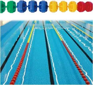 Pool Safety Rope Float Lane Divider Shallow/Deep Water/Race/Beach Swimming Lane Float Cordon Delineates Hazardous Area