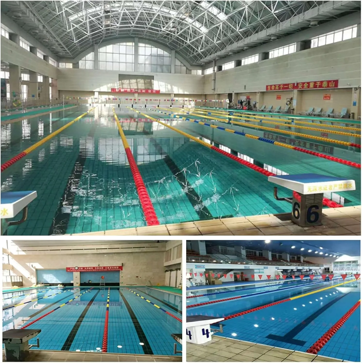 Pool Safety Rope Float Lane Divider Shallow/Deep Water/Race/Beach Swimming Lane Float Cordon Delineates Hazardous Area