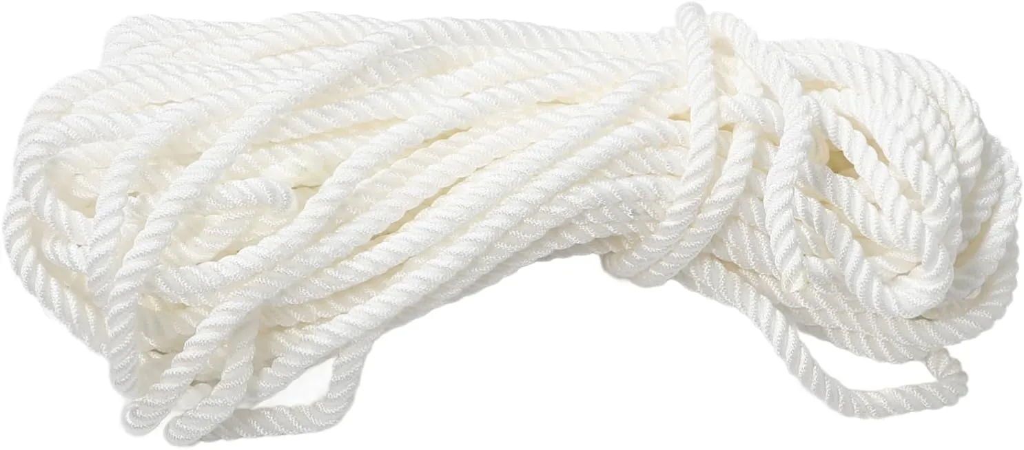 POPETPOP Boat Rope Mooring 12mm Nylon Ropes Marine Dock Line Yacht Docking Lines Long-Lasting