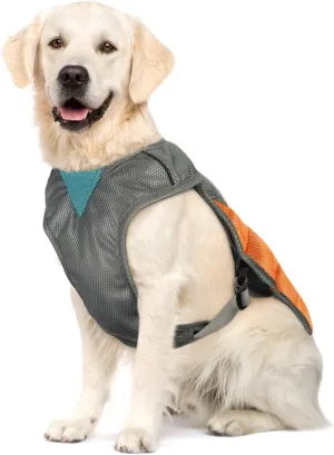 POPETPOP pet Cooling Vest Dog Cooling Vest Summer Vest Orange Jacket Summer Jackets Reflector Vest Reflective Cooling Vest for Dogs Pet Cooling Jacket Camping Coat Cooling Suit Strap Cooler
